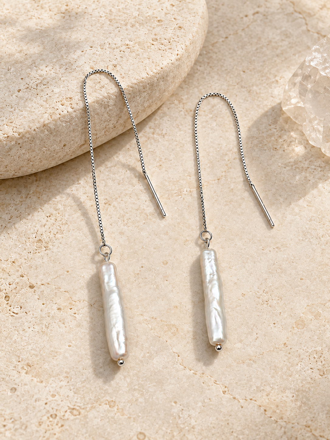 Fine Chain Drop Earrings