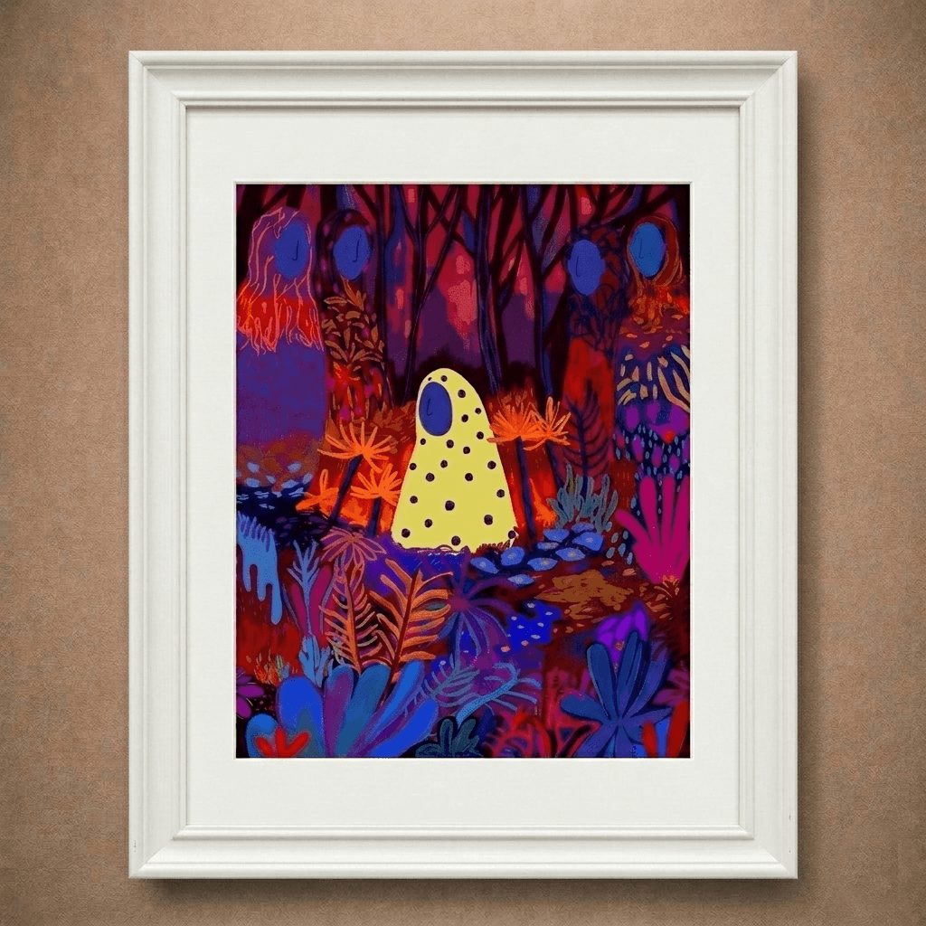 The Outsider Series: Rooted in Isolation | Deep Expressionist Art Print (Unframed)