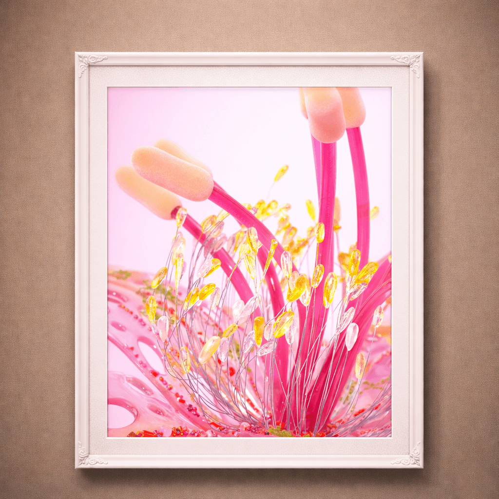The Blushing Lily | Photographic Print of Original Handcrafted Sculpture (Unframed)