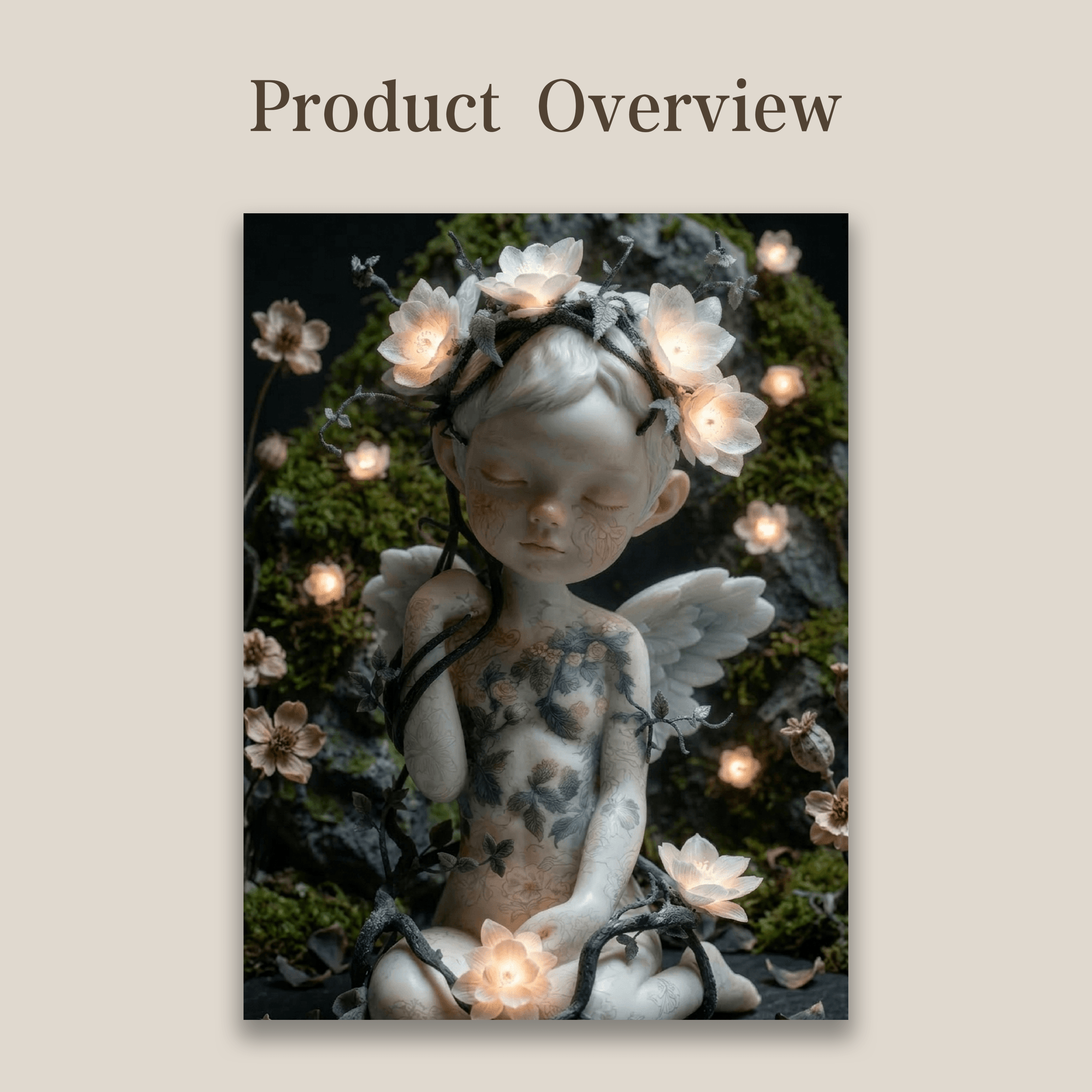 The Awakening Soul | Surreal Forest Fairy Art Print (Unframed)