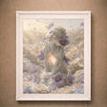 The Guardian of Hope | Ethereal Cherub Art Print (Unframed)