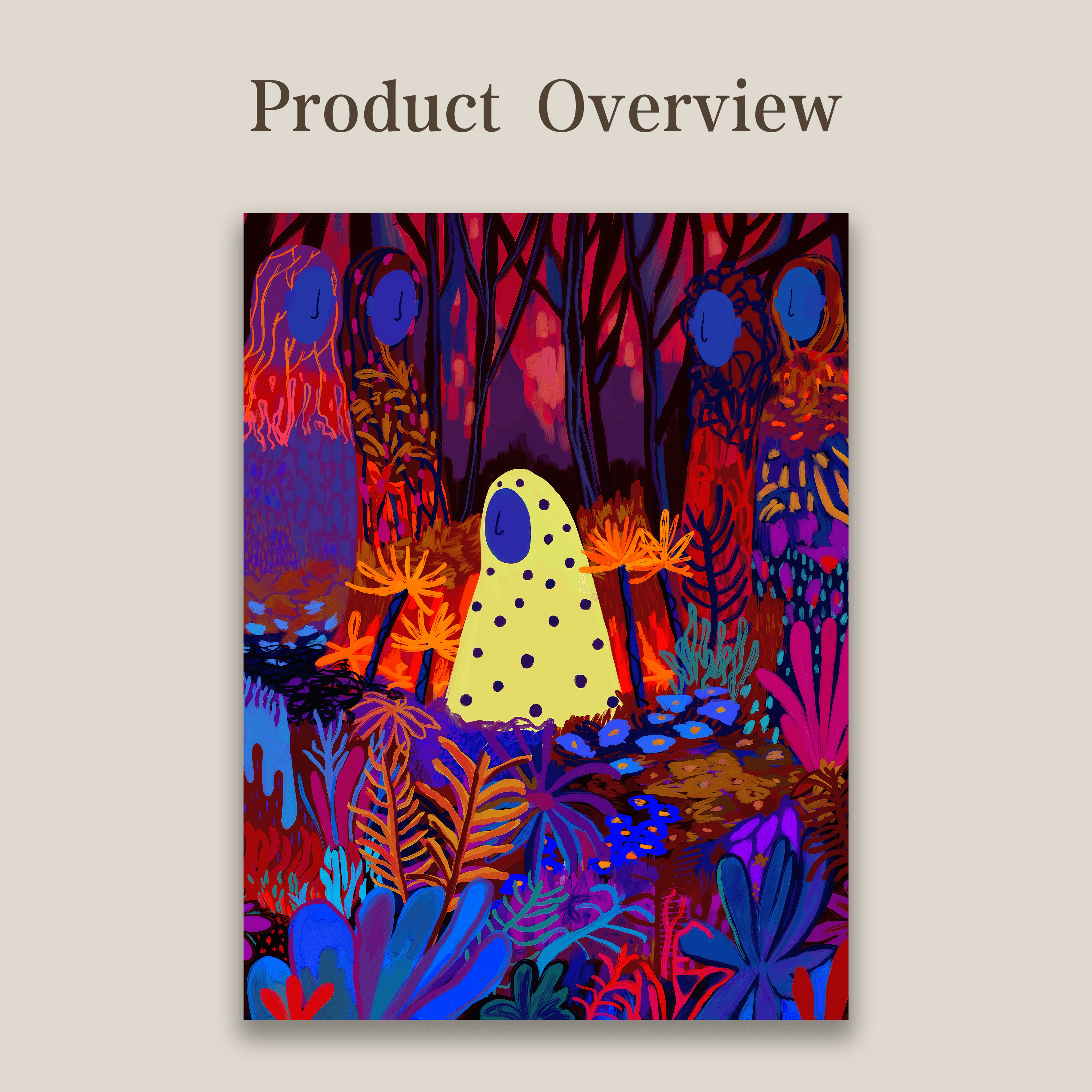The Outsider Series: Rooted in Isolation | Deep Expressionist Art Print (Unframed)