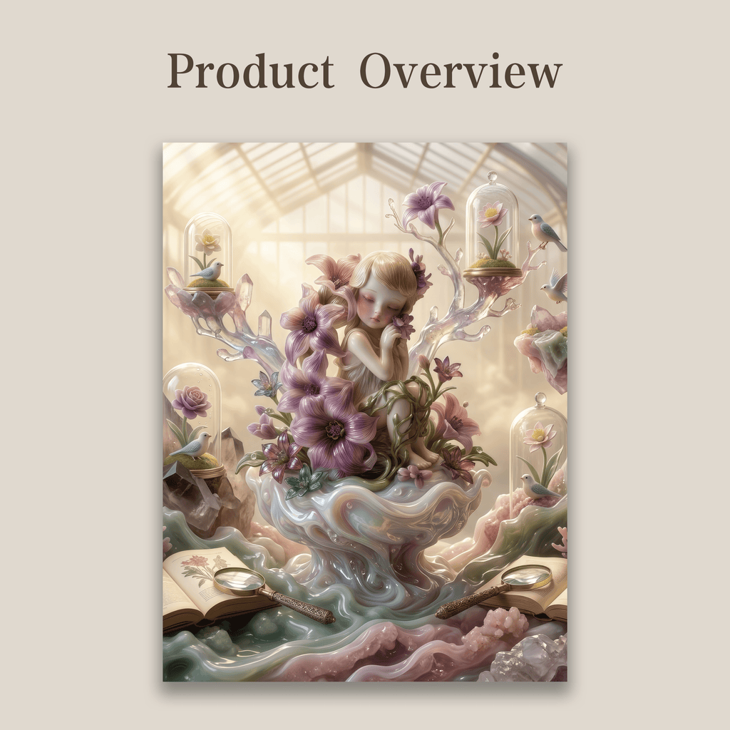The Secret Greenhouse | Whimsical Botanical Art Print (Unframed)