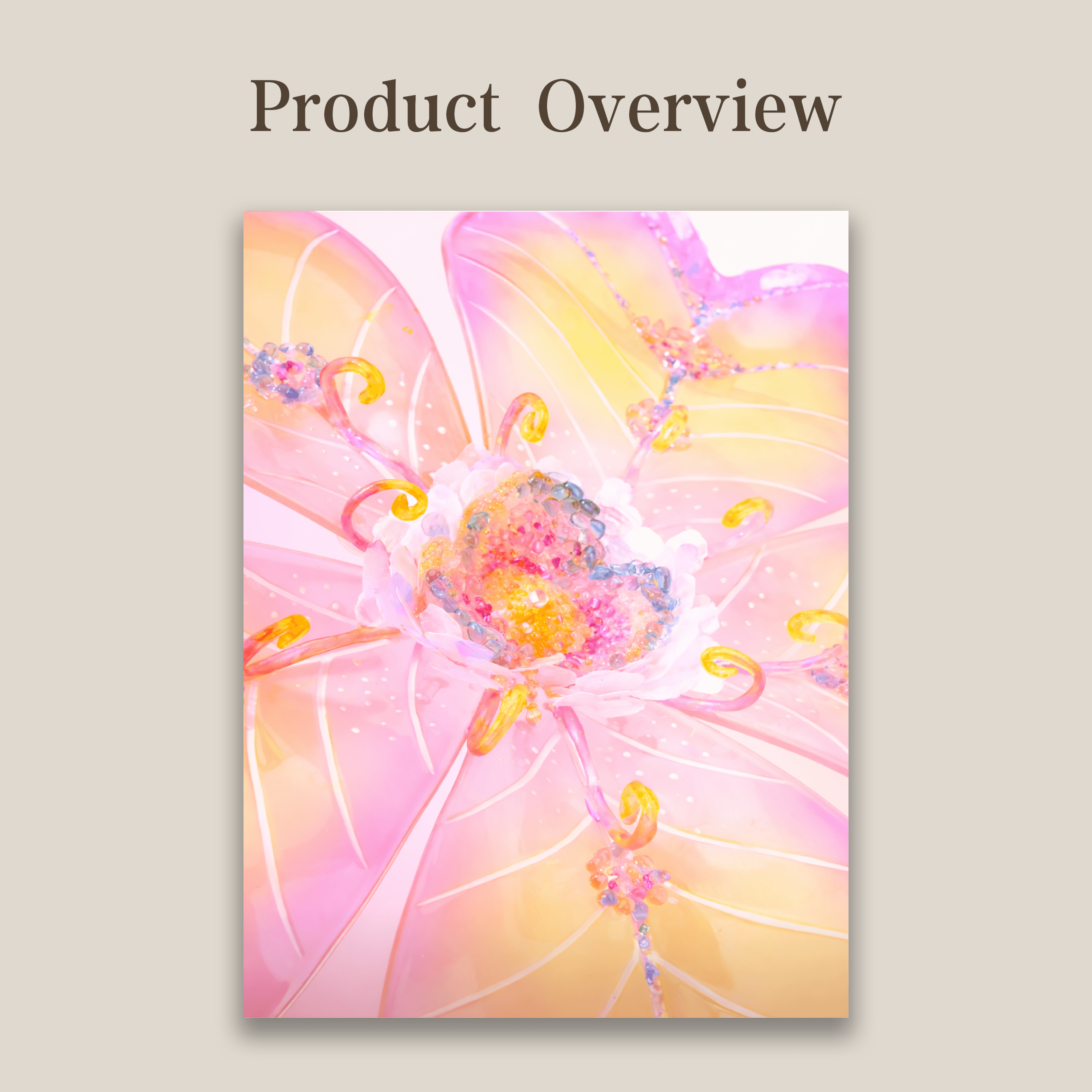Dawn Petal Bloom | Photographic Print of Original Handcrafted Sculpture (Unframed)