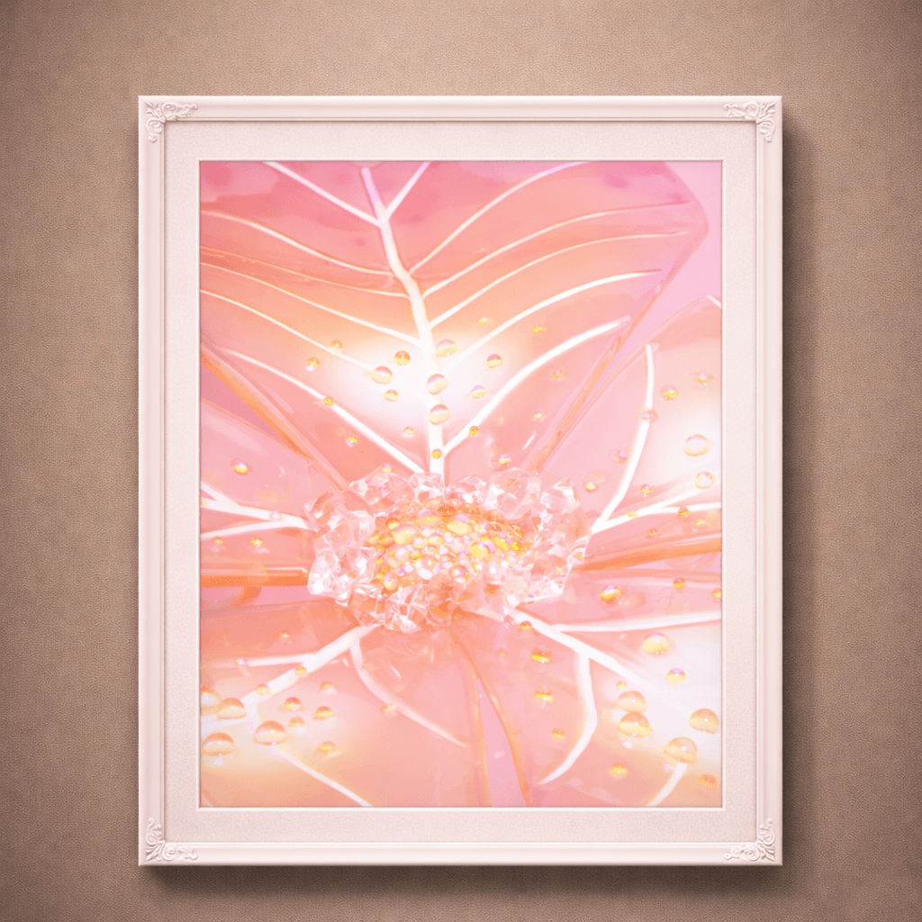 Heartlight Bloom | Photographic Print of Original Handcrafted Sculpture (Unframed)