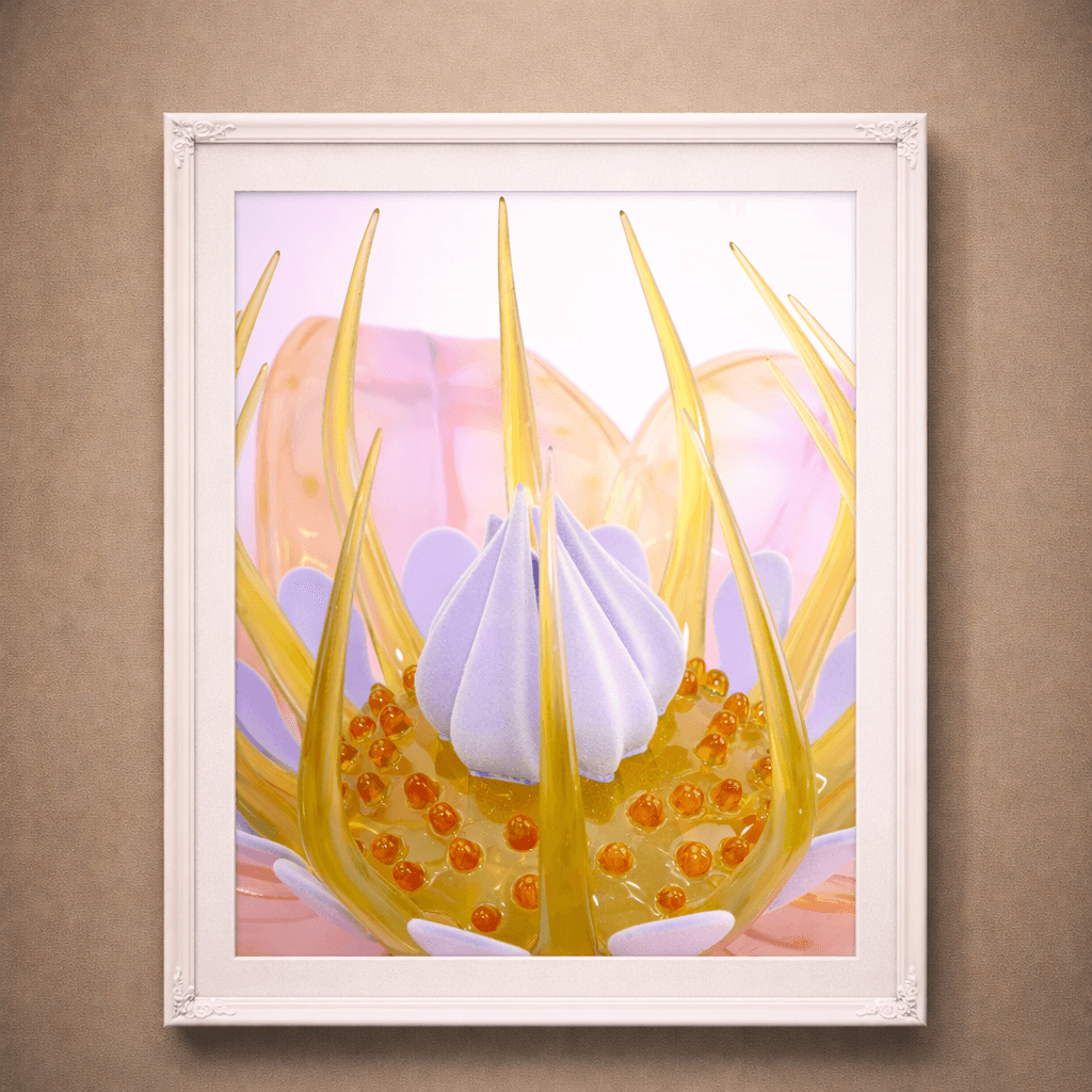 The Thorny Lotus | Photographic Print of Original Handcrafted Sculpture (Unframed)