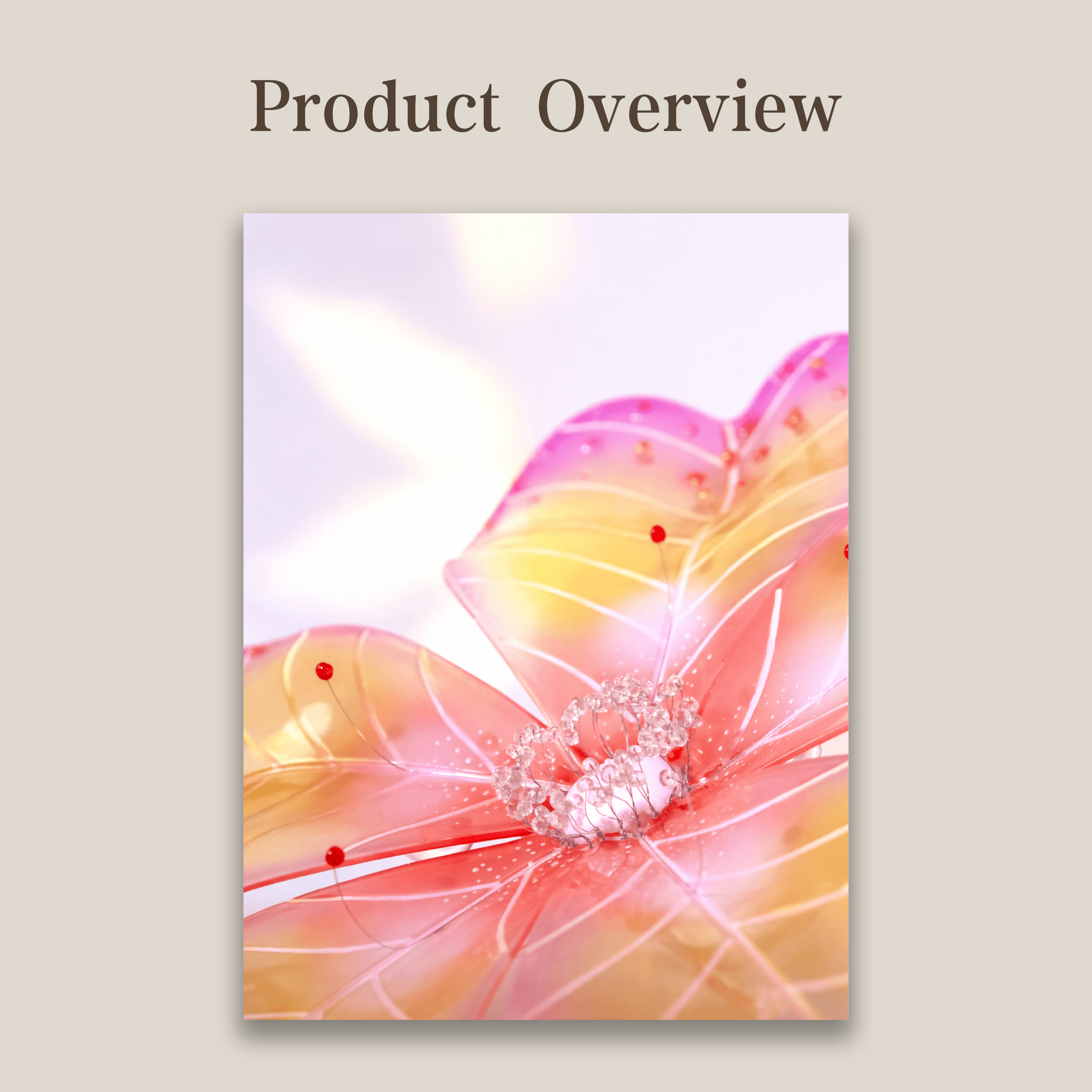 Radiant Pulse Bloom | Photographic Print of Original Handcrafted Sculpture (Unframed)