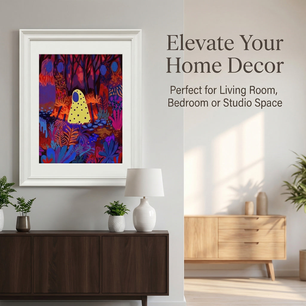 The Outsider Series: Rooted in Isolation | Deep Expressionist Art Print (Unframed)