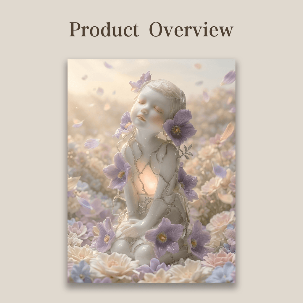 The Guardian of Hope | Ethereal Cherub Art Print (Unframed)