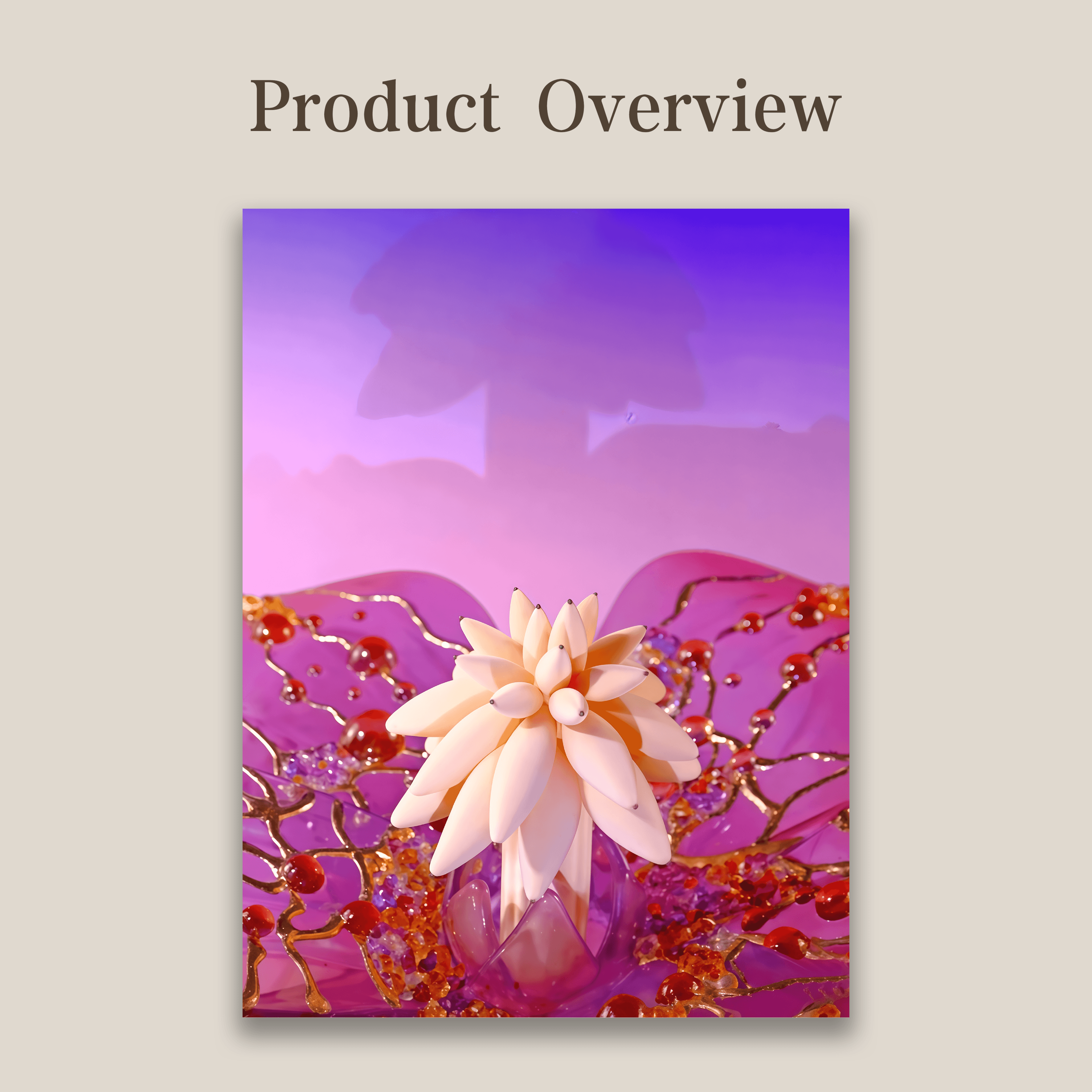 Aetheris Bloom | Photographic Print of Original Handcrafted Sculpture (Unframed)