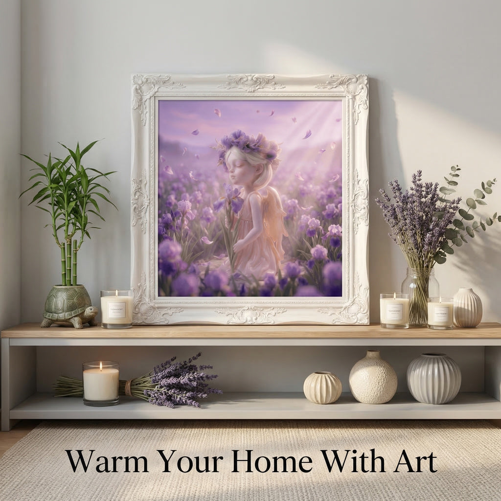 The Cosmic Bloom | Bioluminescent Succulent Art Print (Unframed)