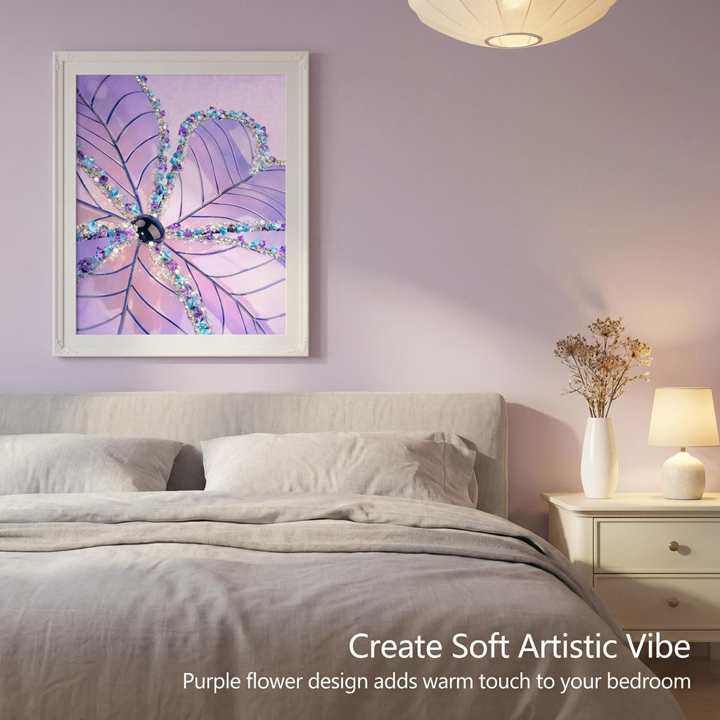 Purple Jewel Bloom | Photographic Print of Original Handcrafted Sculpture (Unframed)