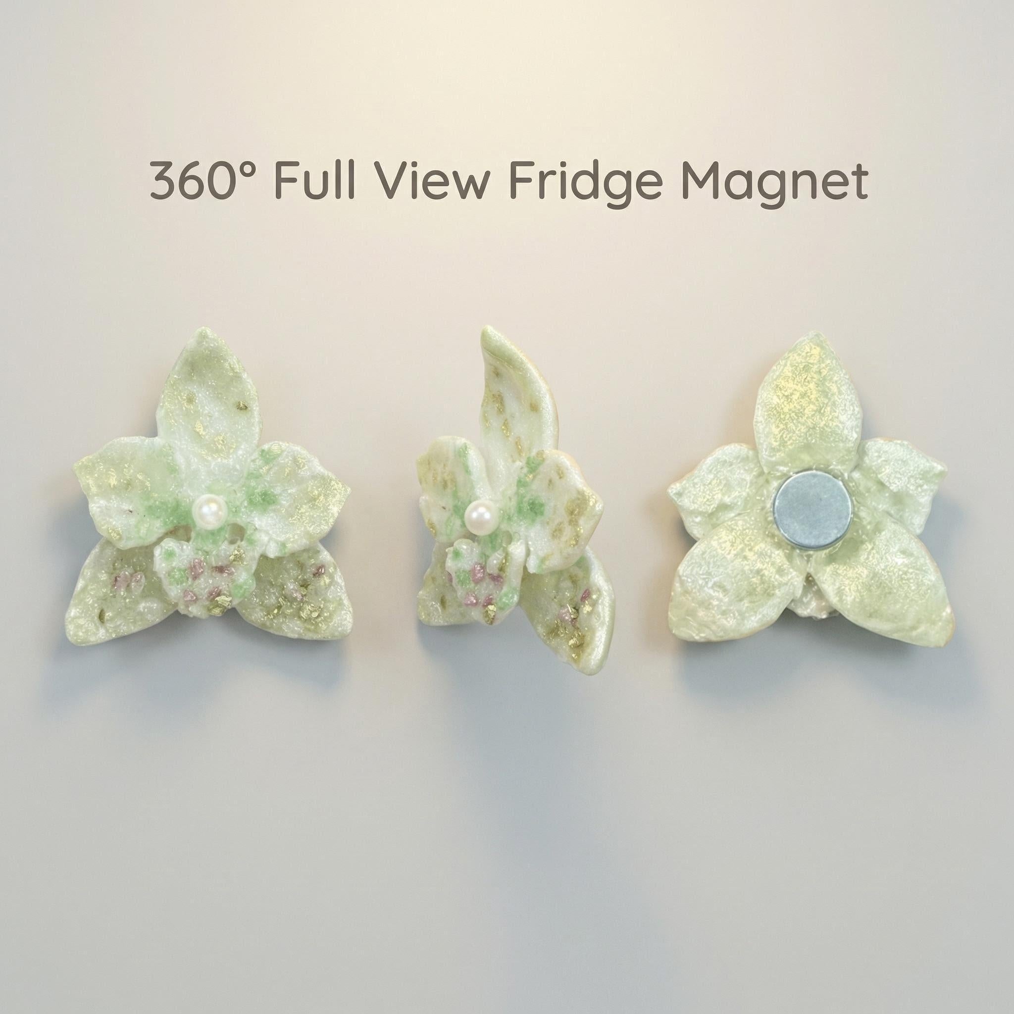Ethereal Bloom | Hand-Painted Artisan Resin Brooch