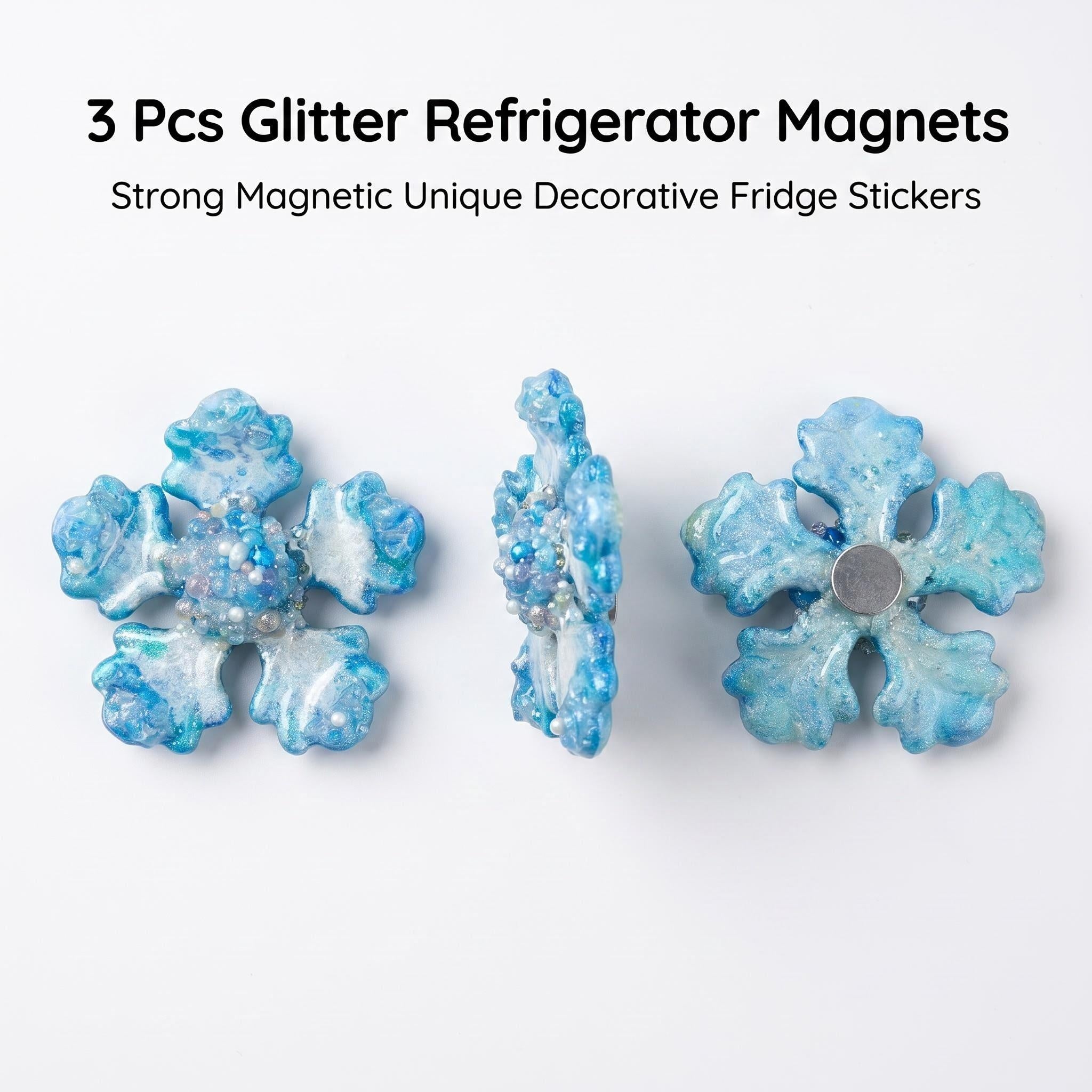 Cyber Bloom | Hand-Cast Ethereal Art Magnet