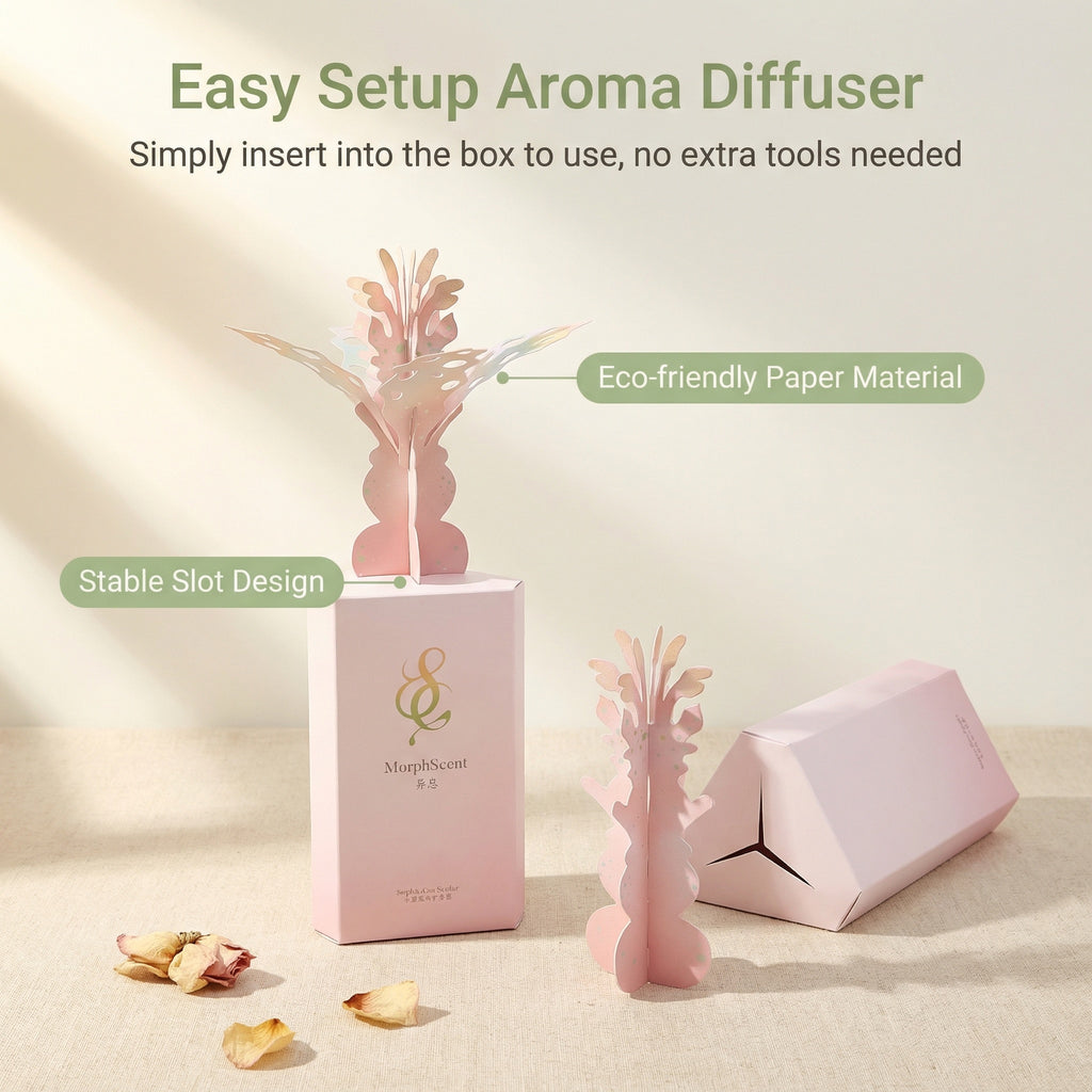 MorphScent | Original Pop-Up Paper Art Diffuser - English Pear & Freesia Edition