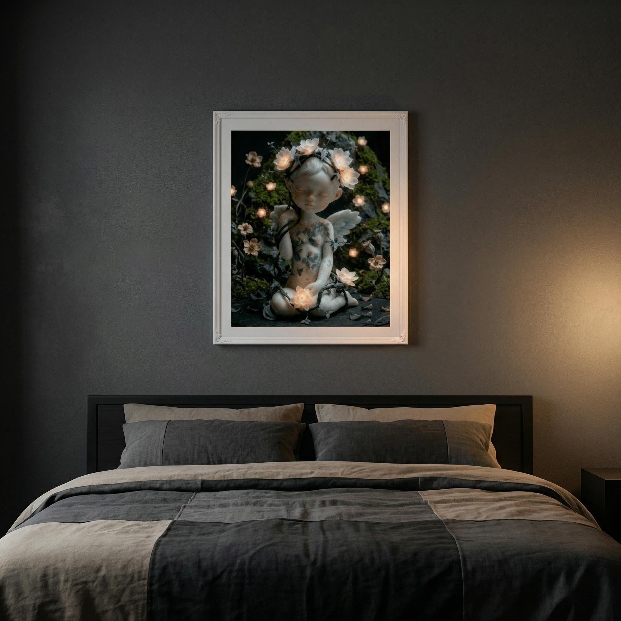The Awakening Soul | Surreal Forest Fairy Art Print (Unframed)