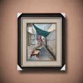 Shanghai Alley, 2019 | Original Impressionist Oil Painting (Framed)
