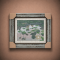 Lily Pads, 2020 | Original Impasto Oil Painting (Framed)