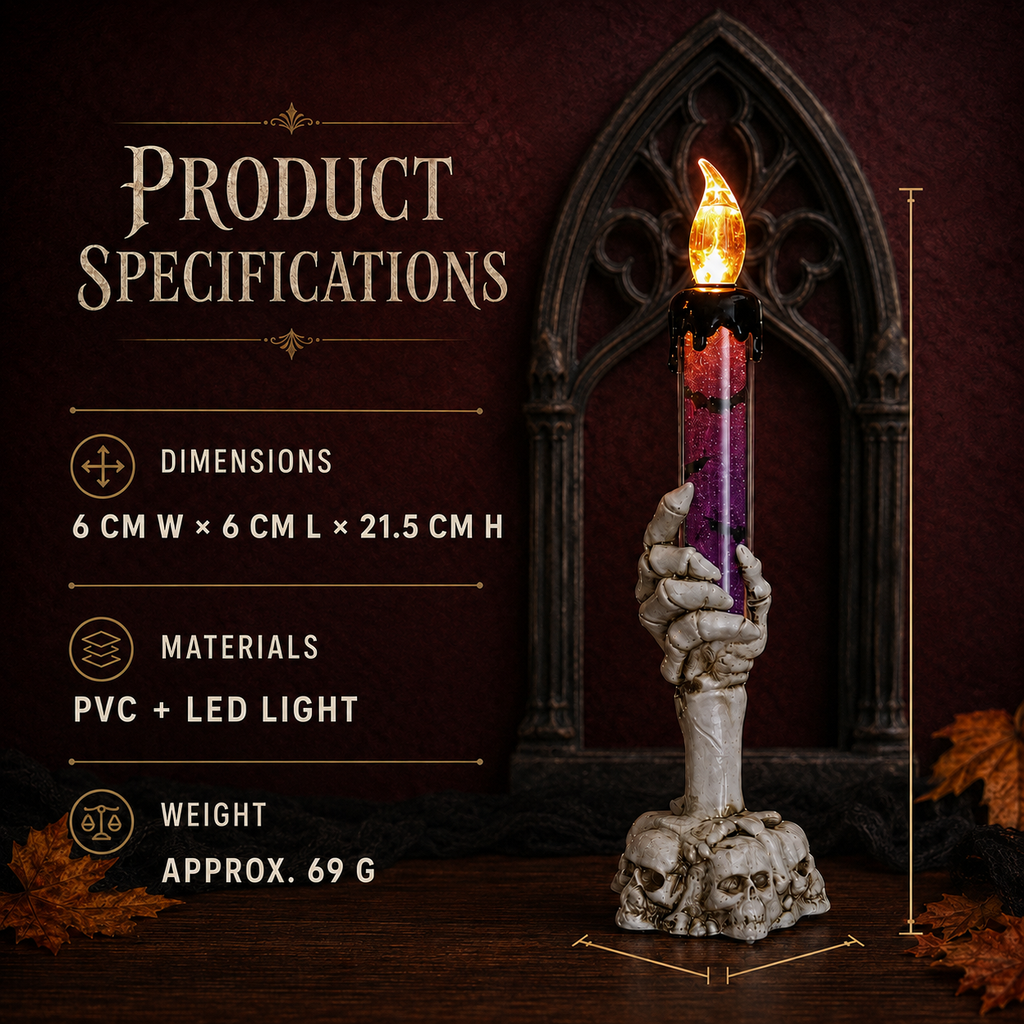 Skeleton Hand LED Candle