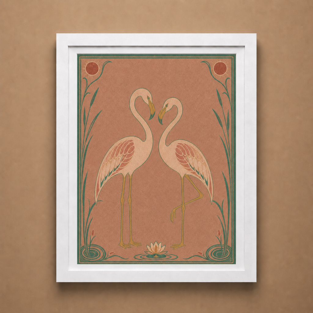 Flamingo Reverie (Unframed)
