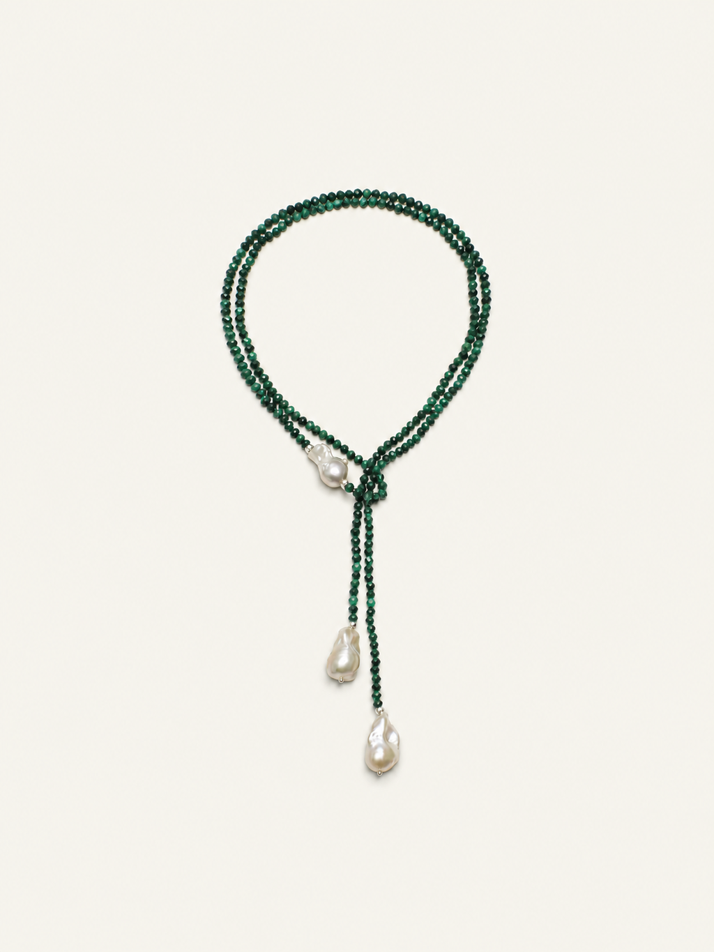 Pearl Drop Chain Necklace
