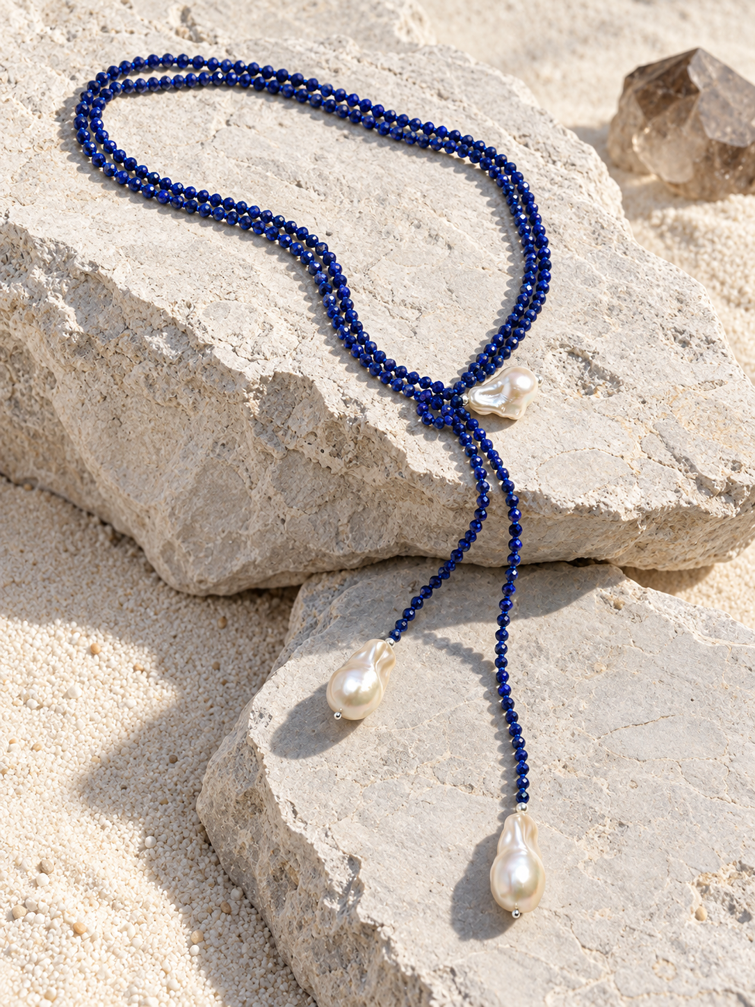 Pearl Drop Chain Necklace
