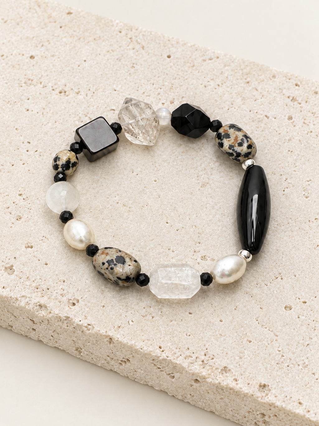 Midnight Moon Beaded Bracelet