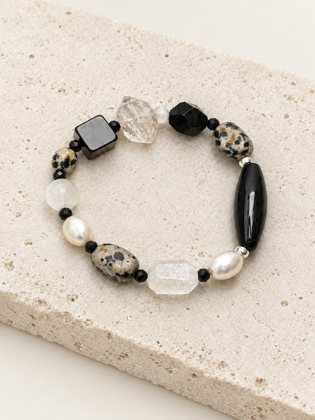 Midnight Moon Beaded Bracelet