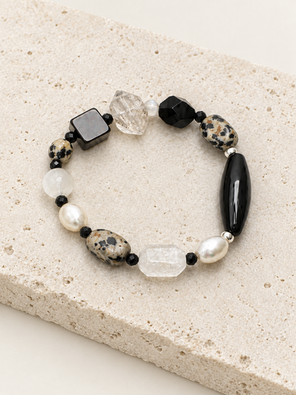 Midnight Moon Beaded Bracelet