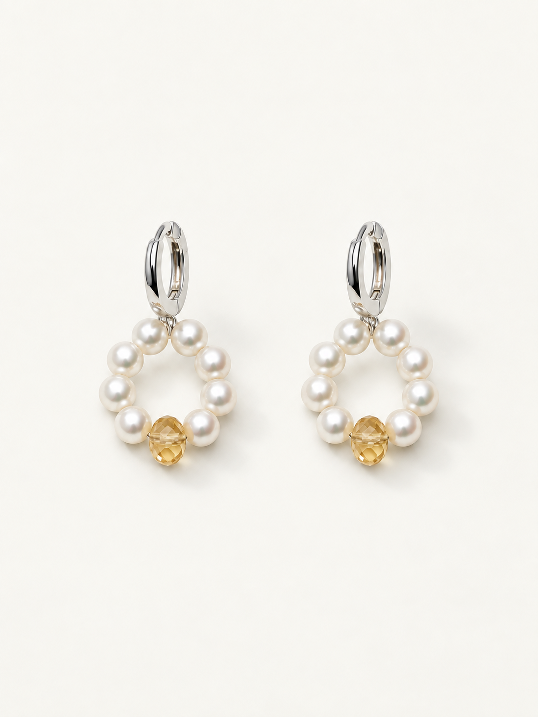 Pearl Hoop Earrings