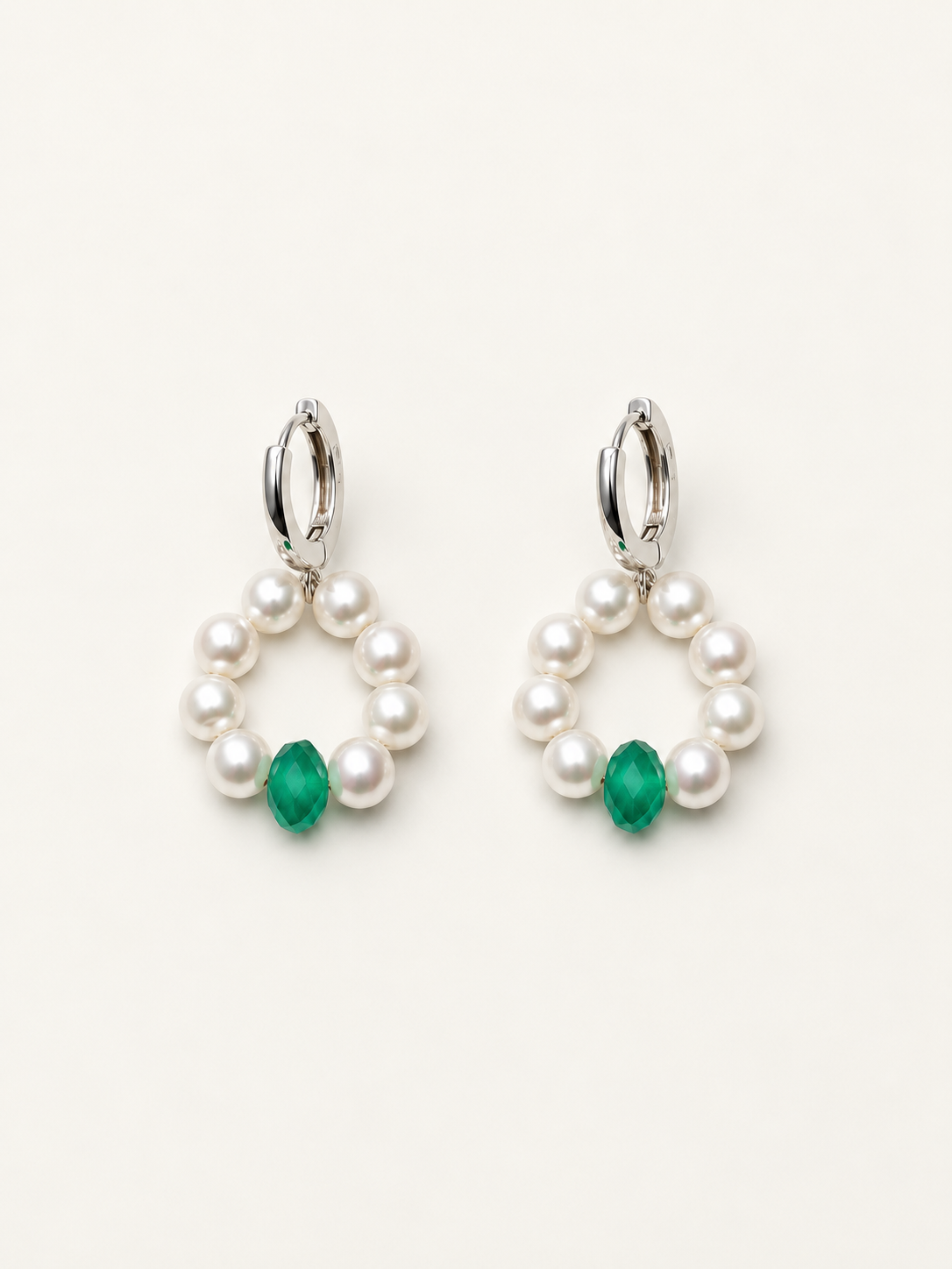 Pearl Hoop Earrings
