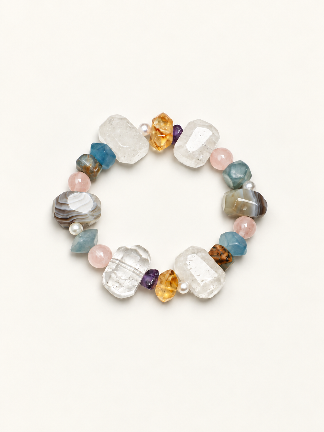 Misty Tide Multicolor Crystal Bracelet