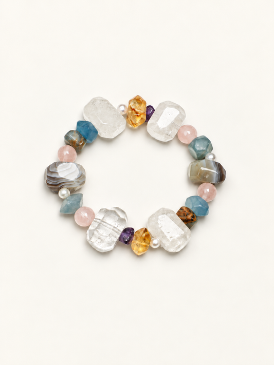 Misty Tide Multicolor Crystal Bracelet