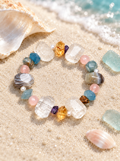 Misty Tide Multicolor Crystal Bracelet