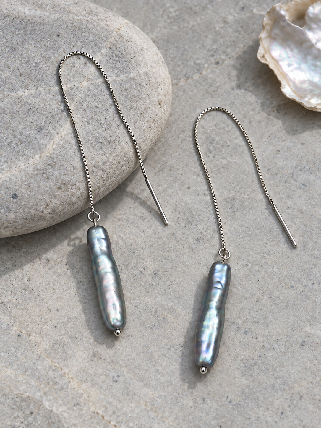 Fine Chain Drop Earrings