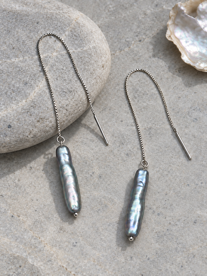 Fine Chain Drop Earrings