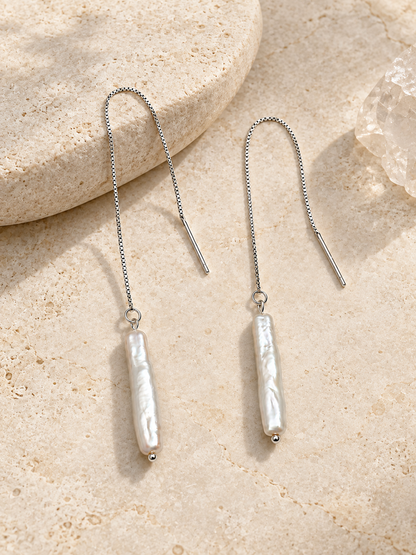 Fine Chain Drop Earrings