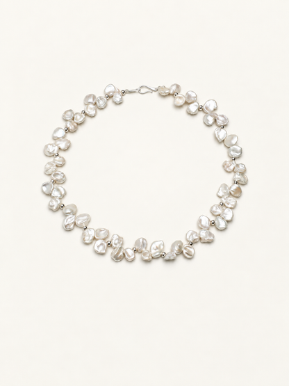 Cloud Petals Baroque Pearl Necklace