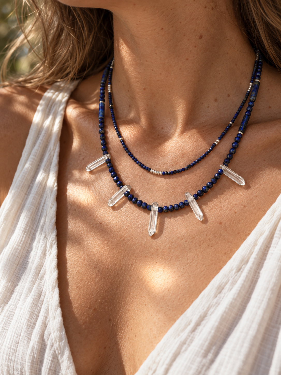 Blue Rhythm Layered Necklace