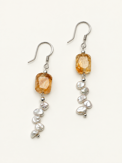 Golden Petal Earrings