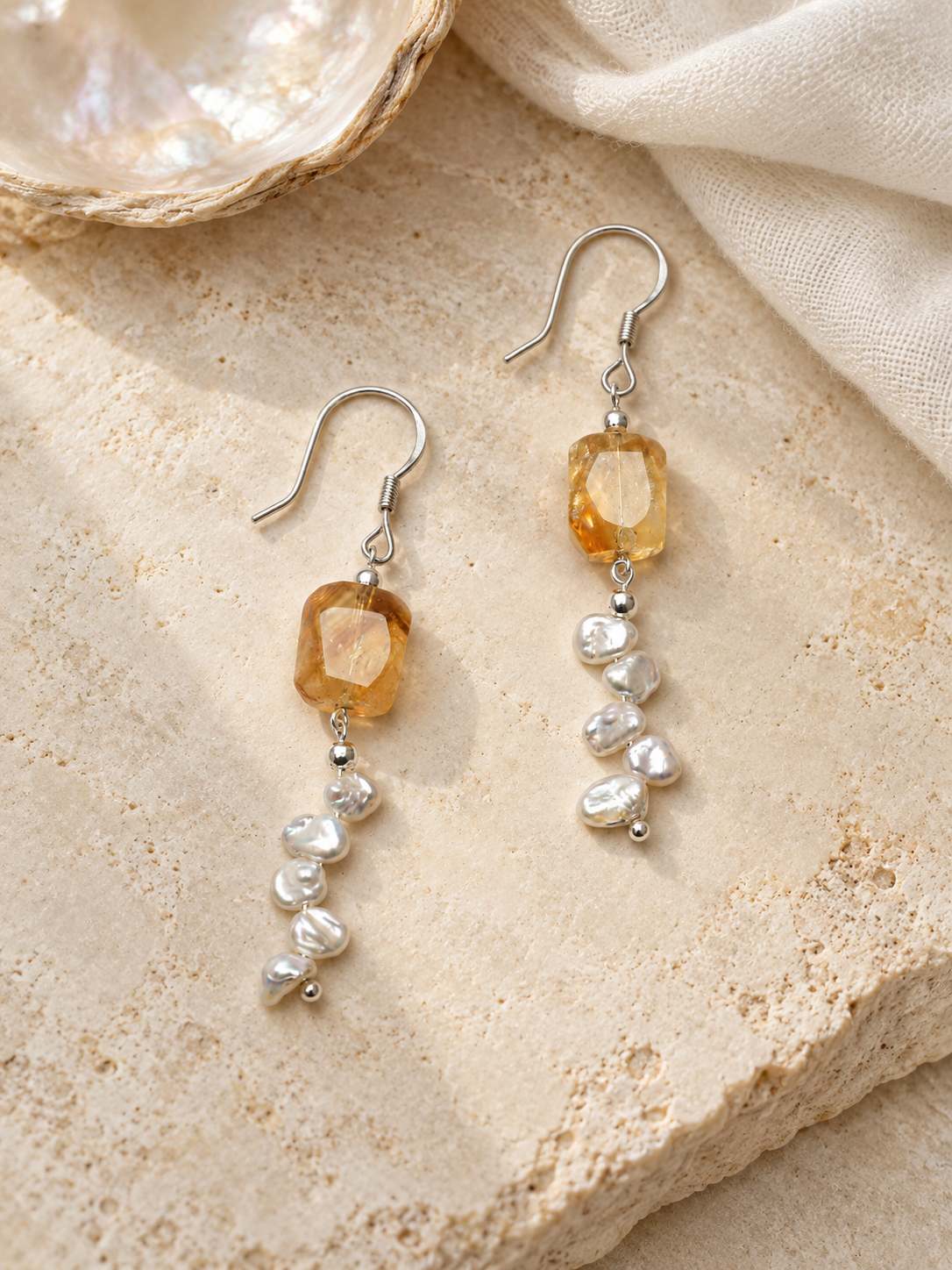 Golden Petal Earrings