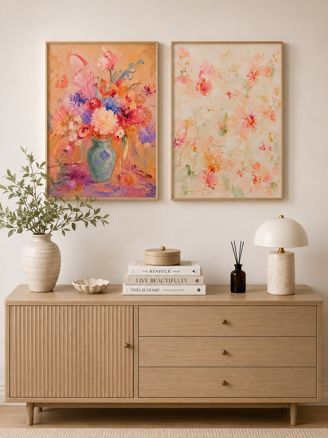 Afternoon Solace & First Light in the Garden Set（Unframed）