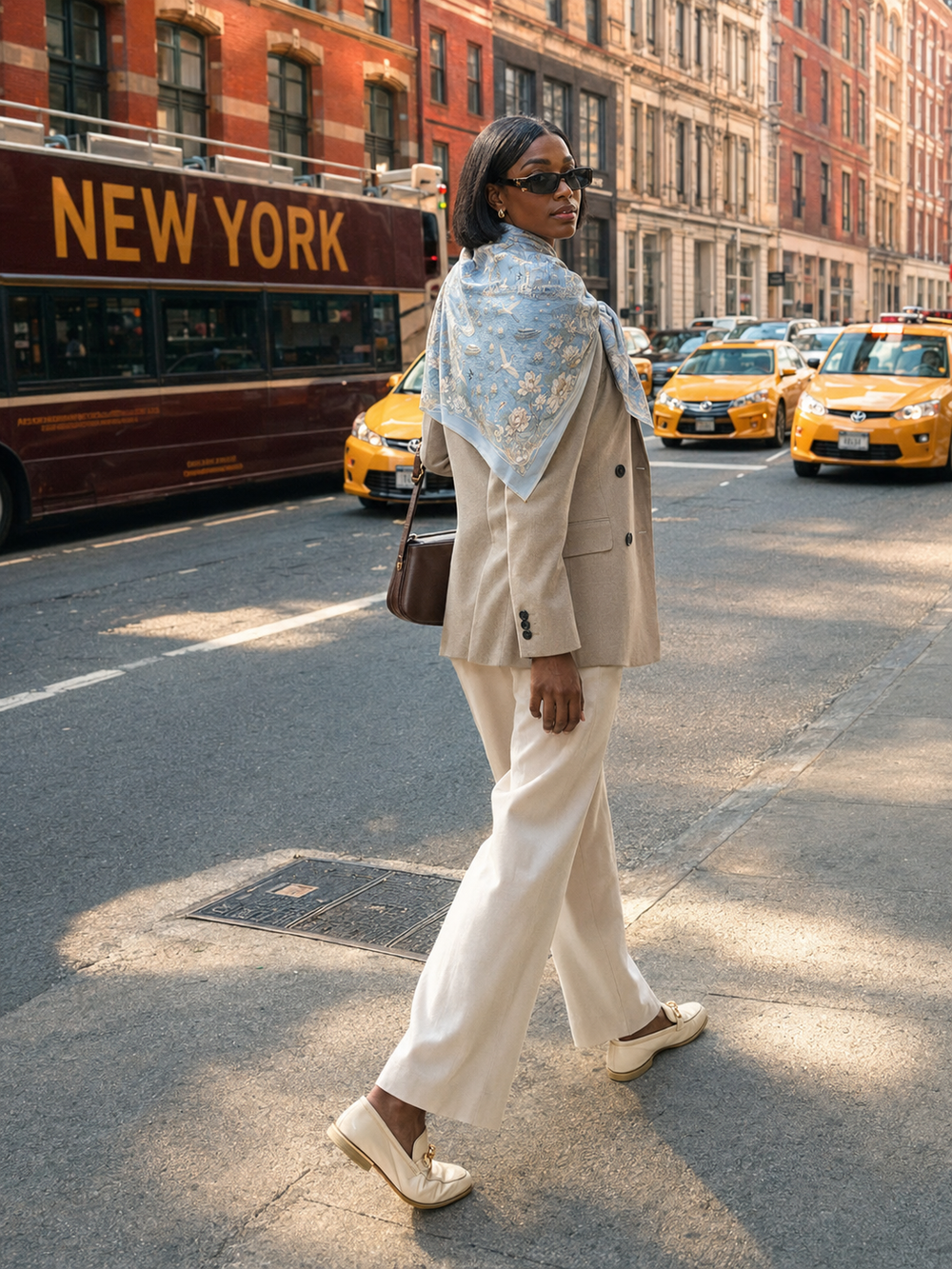 Art scarf styled look 4
