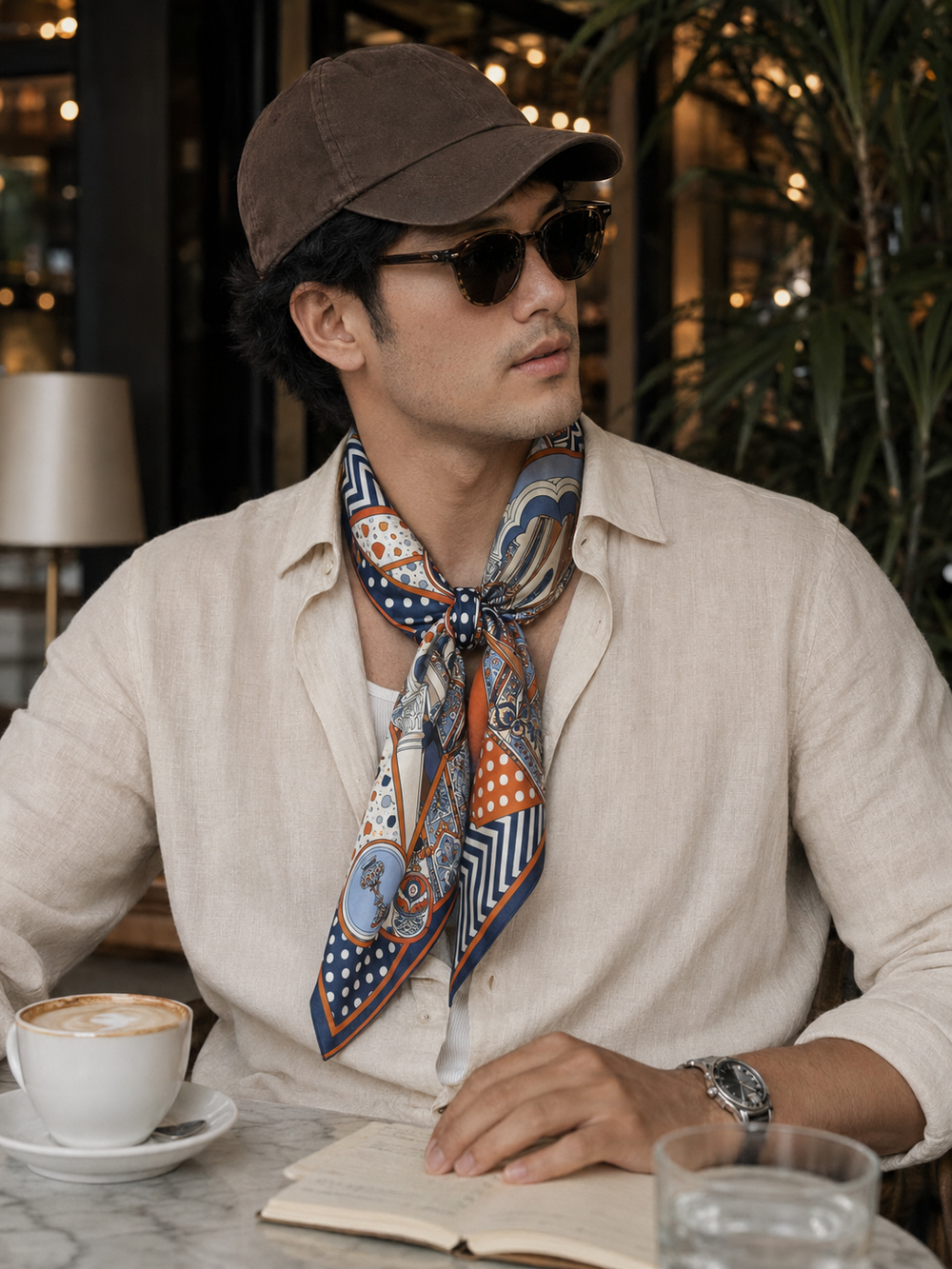 Art scarf styled look 2