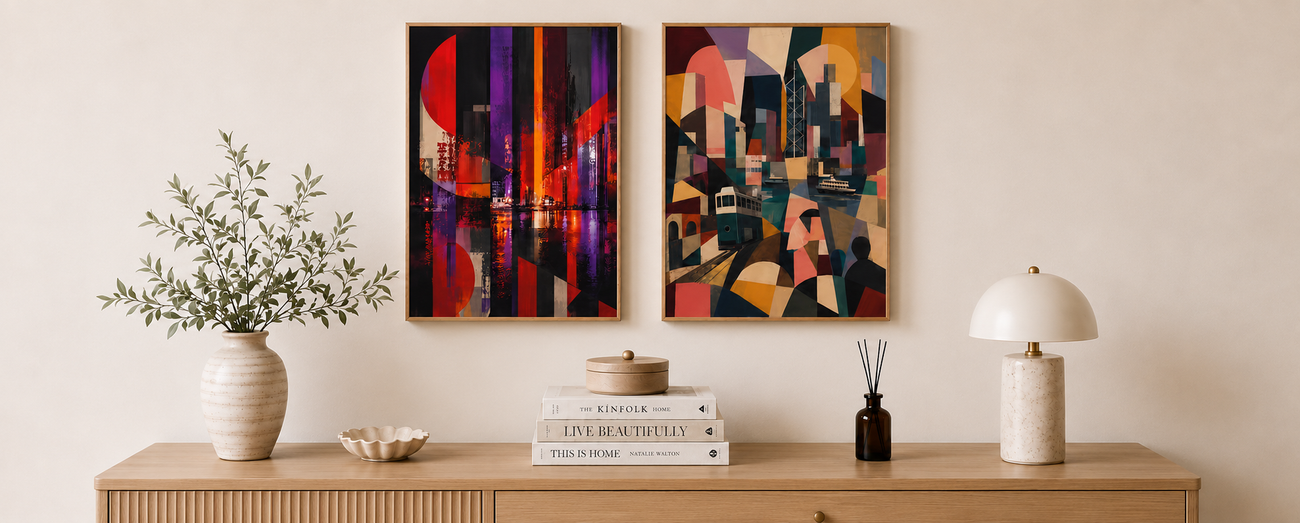 The Cityscape curated print set