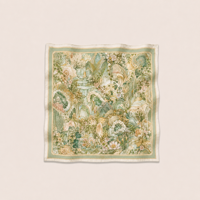 Mineral Bloom art scarf