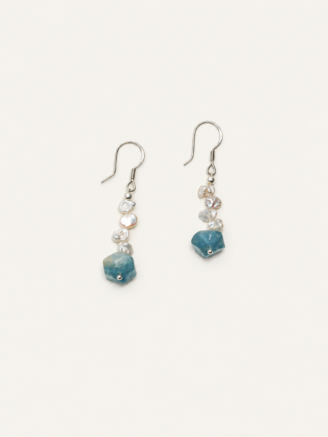 Blue Mist Pearl Earrings