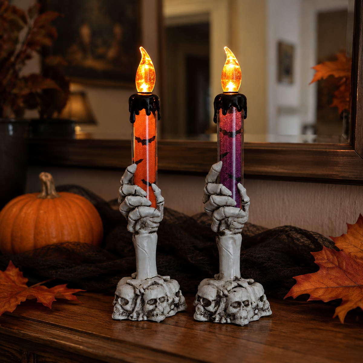 Skeleton Hand LED Candle