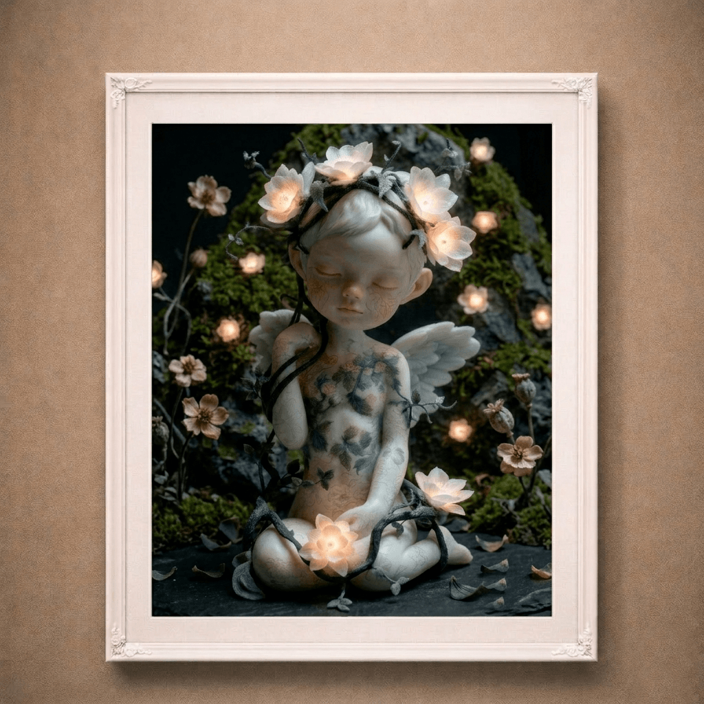 The Awakening Soul | Surreal Forest Fairy Art Print (Unframed)