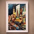 Shanghai Nanjing Road | Vibrant Urban Impressionist Art Print (Unframed)